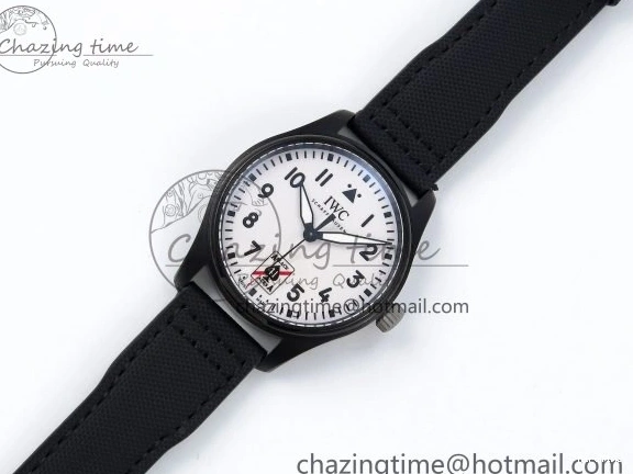 MIROTIME 0118 Pilot Black Ace BLSF 1:1 Best Edition White Lume Dial on Black Nylon Strap MIYOTA OnTrend 7021